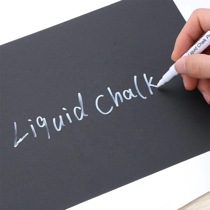 10Pcs Erasable White Liquid Ink Chalk Marker Pen on Chaldboard Blackboard Window Glass