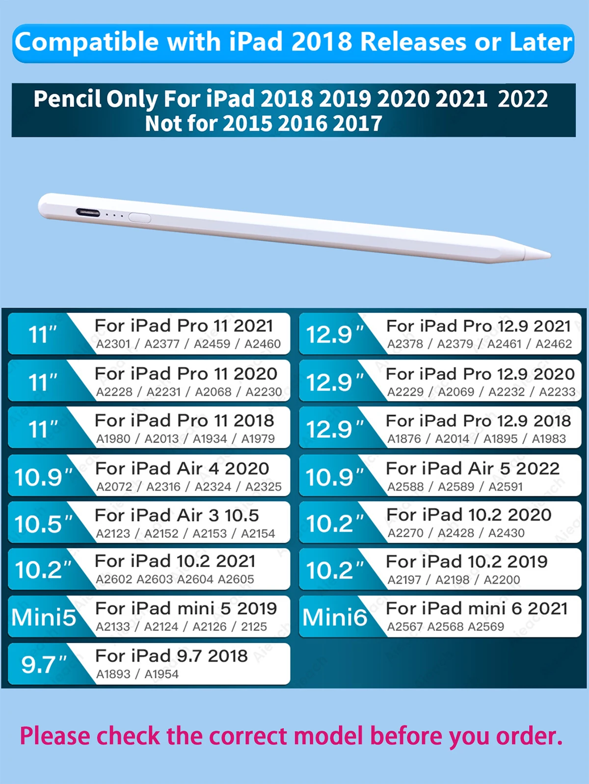 Para appl lápis origem caneta stylus para