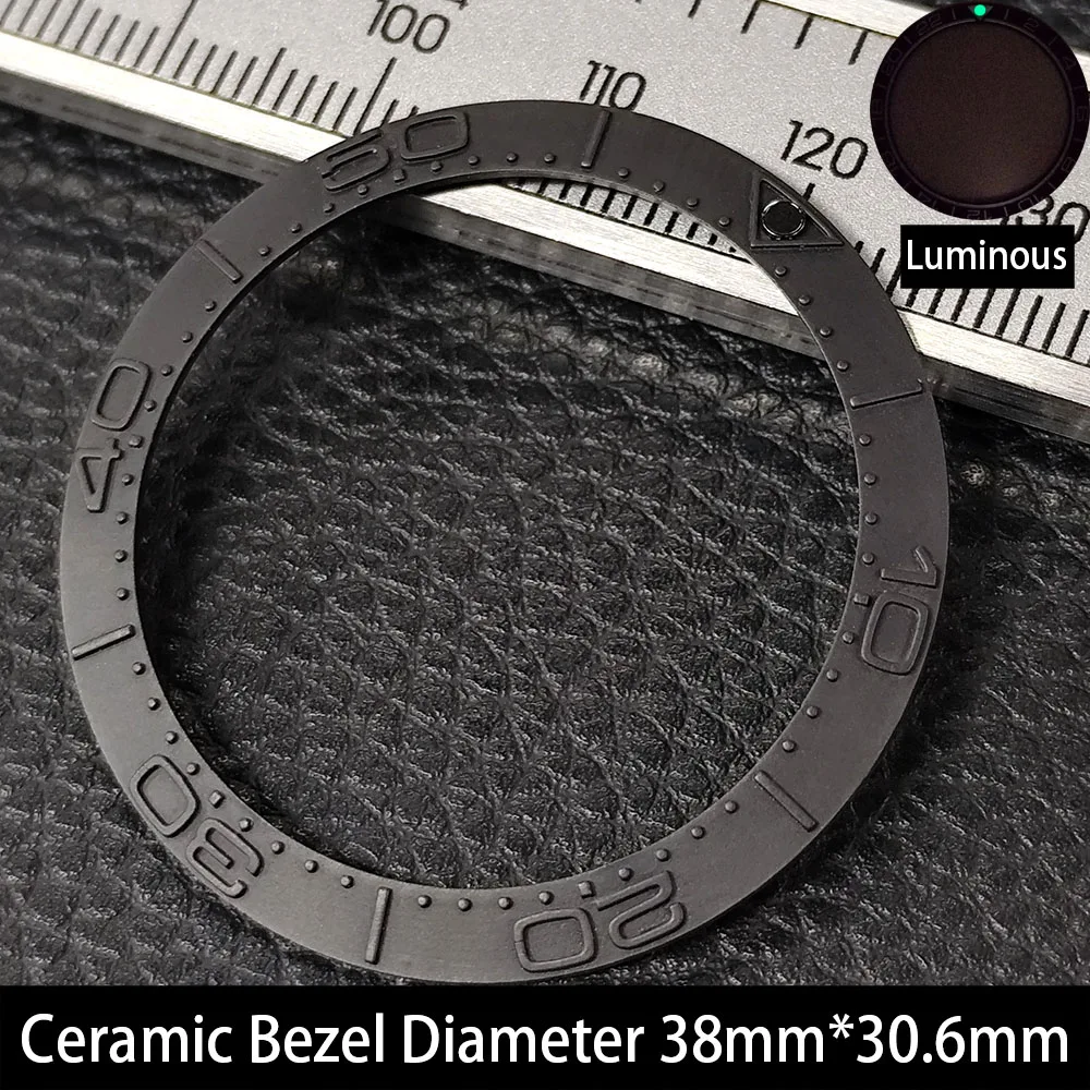 Elegant 38mm Ceramic Bezel Insert