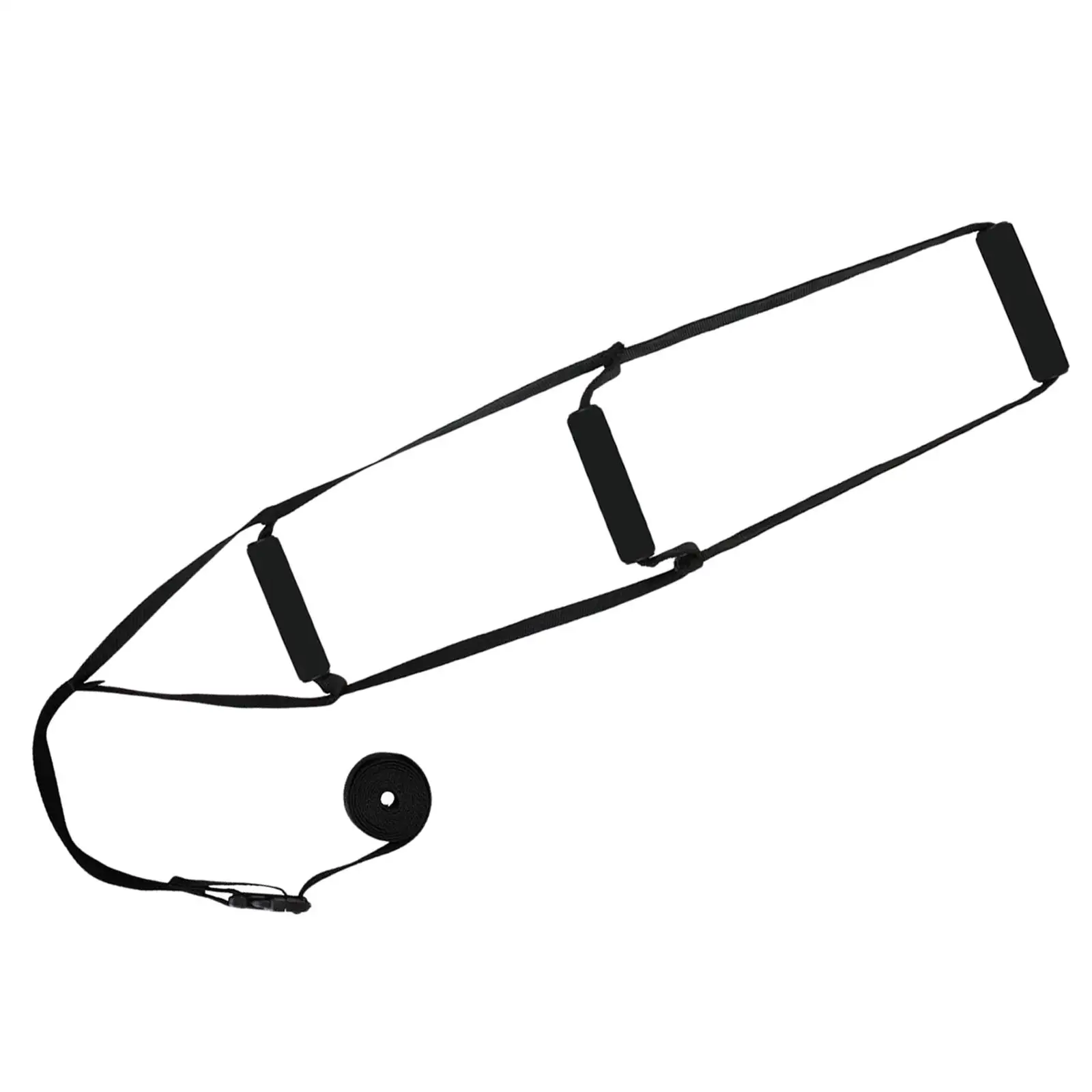 Black Bed Ladder Pull Up Assist for Elderly Senior,Padded Hand Grip,Adjustable Length Ladder Design