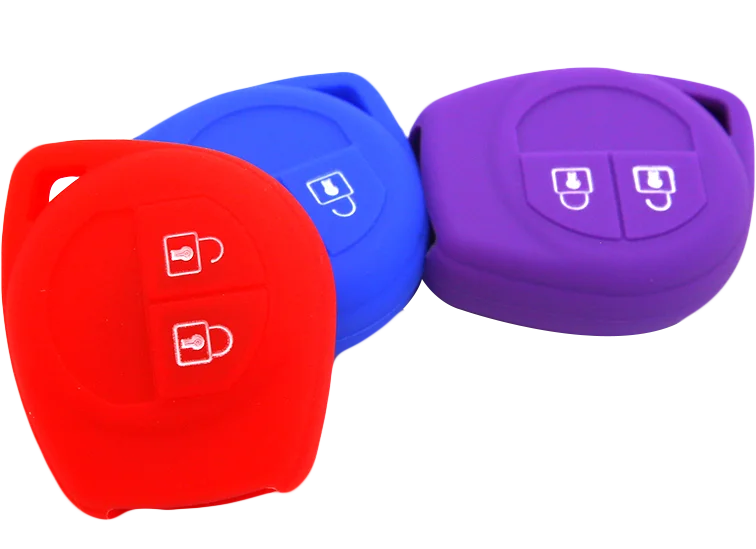Pusakieyy Car Styling Silicone 2 Buttons Remote Key Case Fob Protect Cover For Suzuki SX4 Swift Vitara Shell Blank Accessories