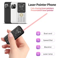 SERVO L8 Mini Laser Indicator Mobile Phone Bluetooth Dialing Magic Voice Blacklist Speed Dial 2 SIM 1.33" Small Cellphone Backup 1