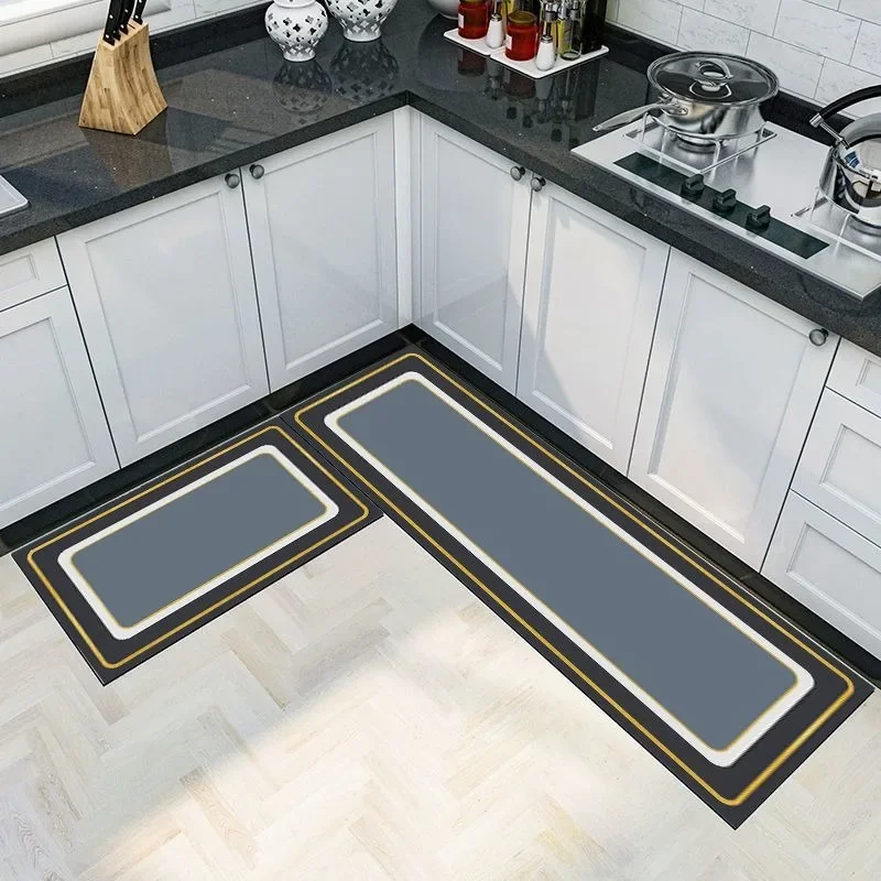 

Anti-slip Long Kitchen Rug Mat for Floor Modern Bath Carpet Entrance Doormat Washable Area Rugs Living Bedroom Prayer Pad