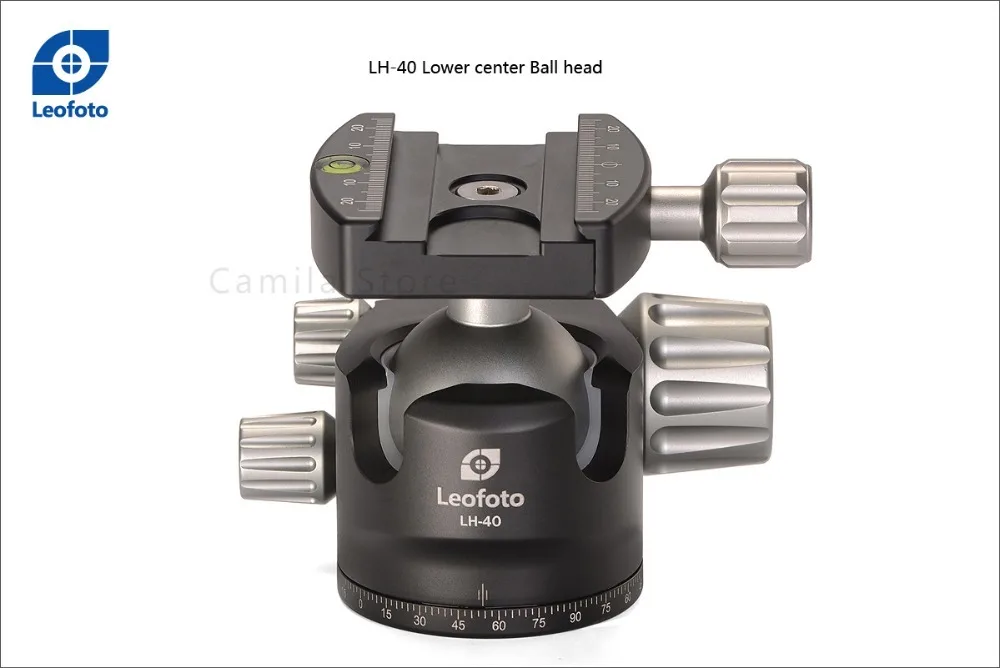 Aluminum Alloy Camera Tripod Ball Head low profile LH-40 compatible for Gitzo for Manfrotto Sunwayfoto tripod XB-44 RRS BH-40