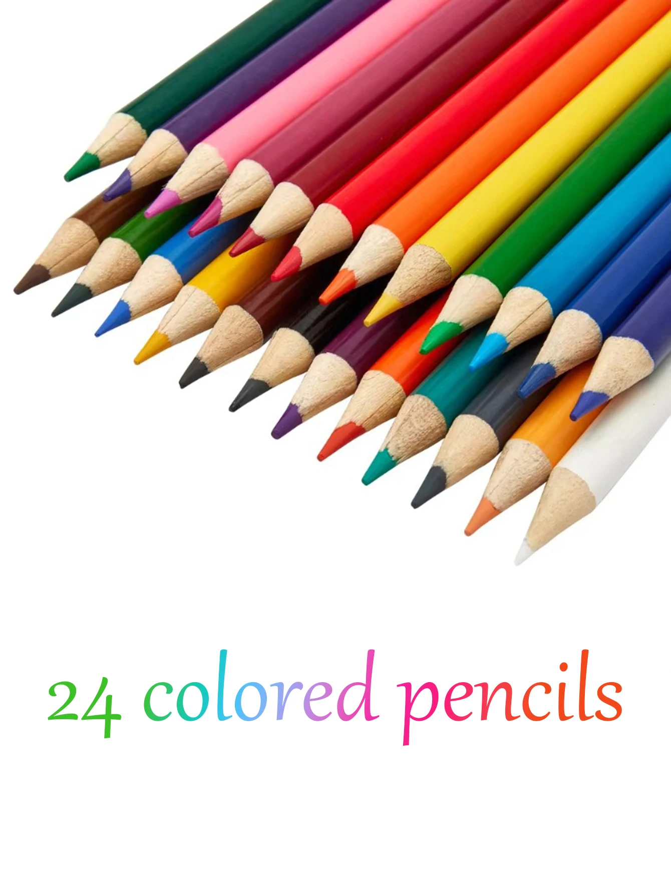 24 Colors Double Headed Pencils for  Professional Drawing Sketching and Pastel Art Premium Student School Art Supplies 2