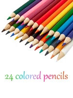 24 Colors Double Headed Pencils for  Professional Drawing Sketching and Pastel Art Premium Student School Art Supplies 2