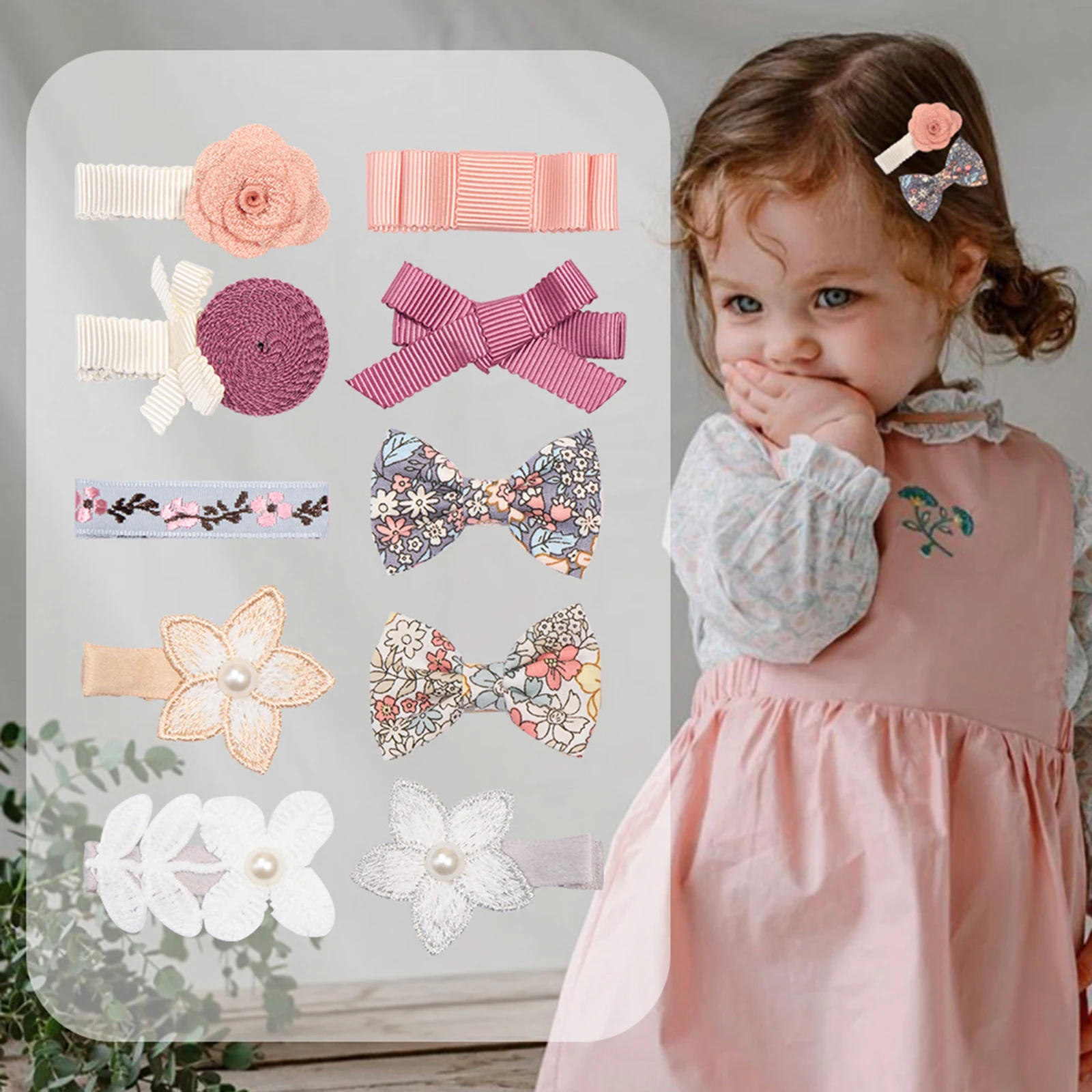 

Children Girls Hair Clip Cute Sweet Bowknot Flower Princess Hair Styling Accessories Gift Kids Baby Headwear