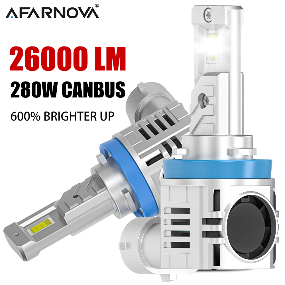 

2 шт., беспроводные фары H1 H11 CSP Turbo H8 H9 9005 HB3 с вентилятором 6000K 12 В
