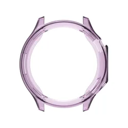 Transparent TPU Soft Edge Smartwatch Protective Case - Premium Bumper Cover (Purple)