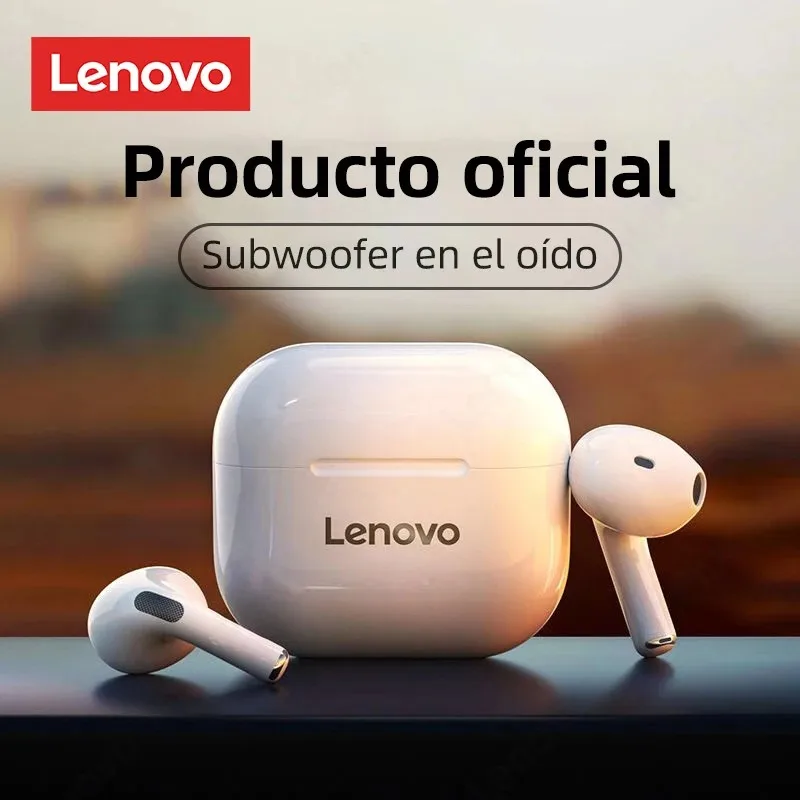 Lenovo LP40 auriculares inalámbricos Bluetooth TWS auriculares con Control táctil auriculares para juegos llamada HD con micrófono auriculares 2025 nueva elección