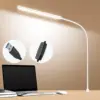 A LED Desk lamp with Clamp, Eye-Caring Clip on Lights for Home Office, 3 Modes 10 Brightness, Long Flexible Gooseneck,Metal 6