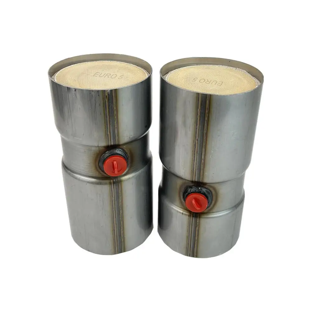 Three way Round Universal Catalytic Converter with ceramic substrate euro 5 114mm 200mm for Honda ODYSSEY ACCORD