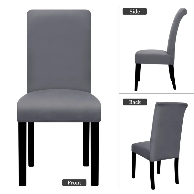 Chair Cover Spandex Elastic Universal Size Chair Seat Slipcover 1PC for Wedding Banquet Hotel