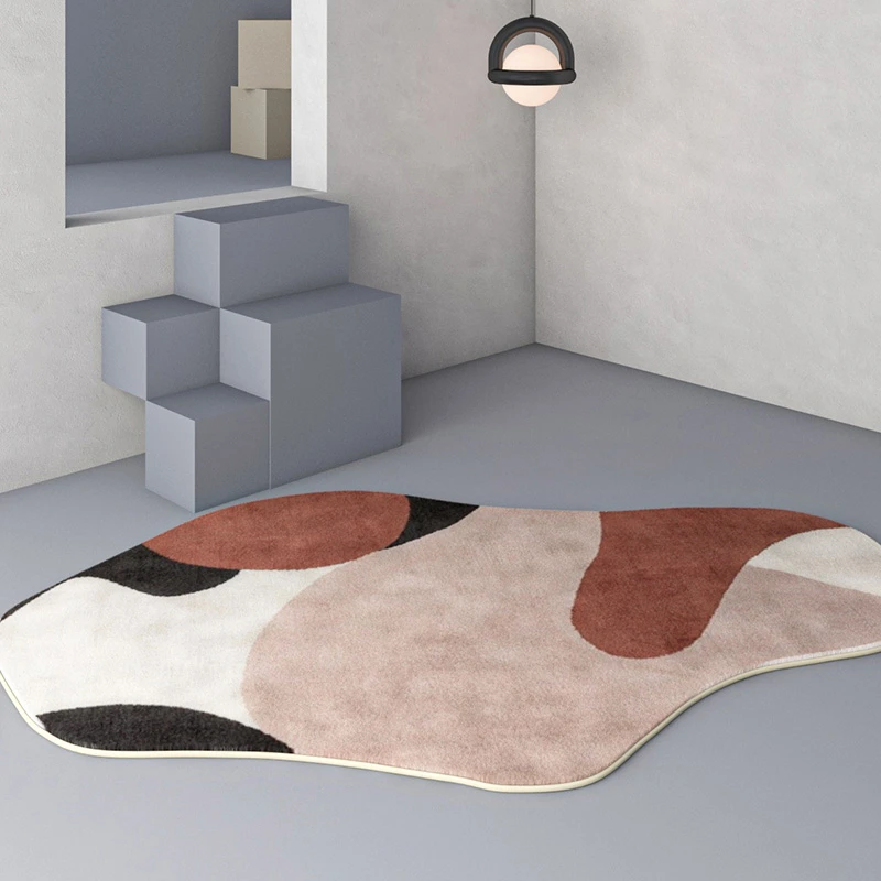 

Irregular Abstract Living Room Decor Carpet Ins Simple Bedroom Large Plush Carpets Home Cloakroom Study Room Soft Non-slip Rug