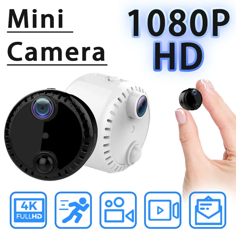 best camcorder for hunting 4K Mini Camera Audio Remote Wireless IP Cam Surveillance Micro Webcam Night Vision Video Recorder  Security Pocket Action used camcorders for sale