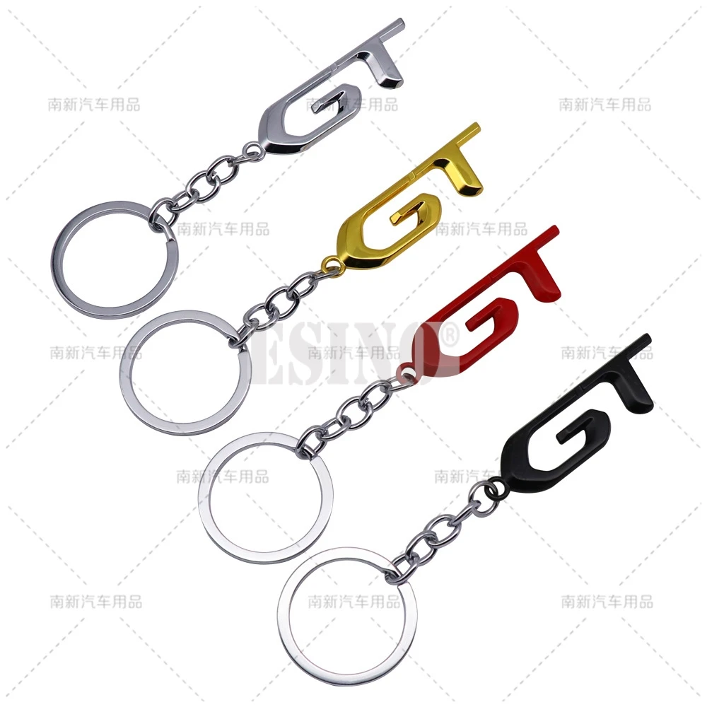 푸조용 자동차 스타일링 3D 금속 아연 합금 GT 키 체인, 푸조 GT RCZ 206 307 308 408 508 3008 4008 5008