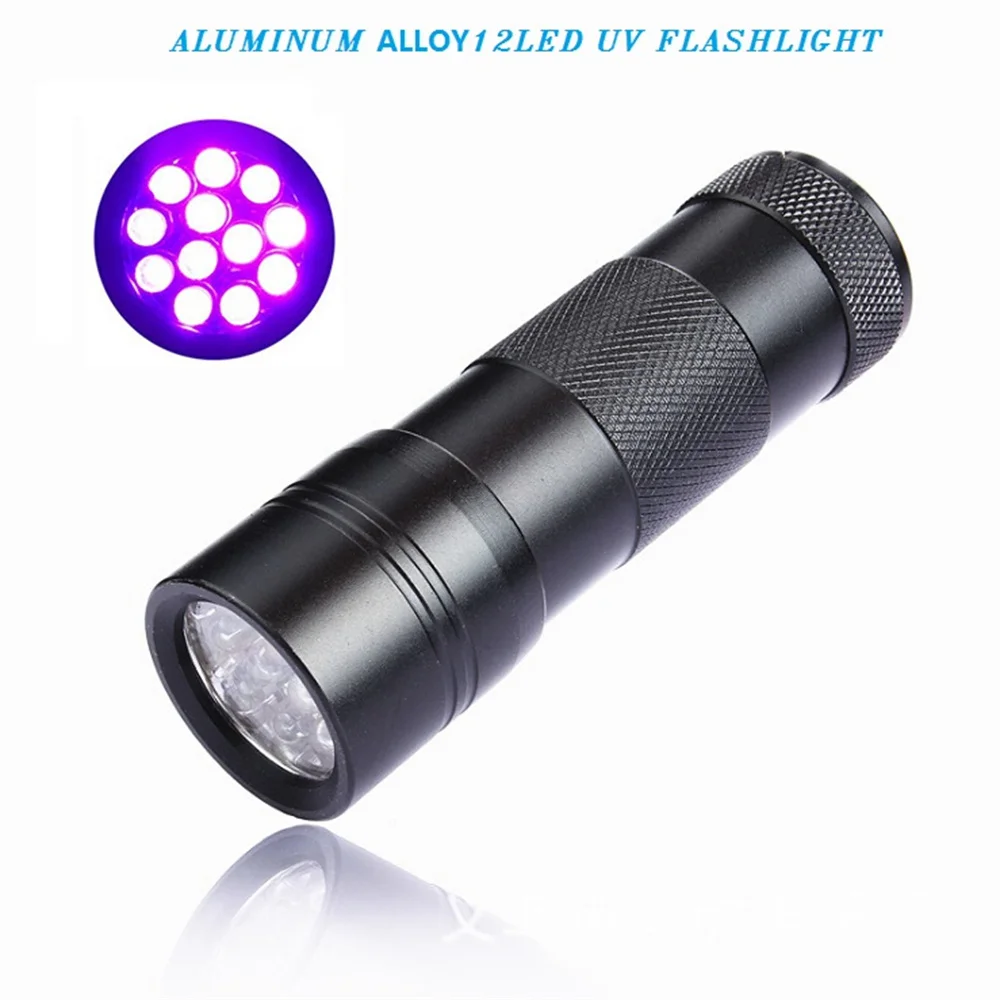 UV Flashlight 21 LED 395nm Ultra Violet Torch Detector for Pet Stains Bed Bug SS 