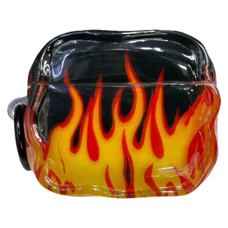Stylish Dust-Proof Earphone Case with Cool Flame and Fog Design