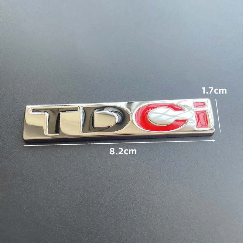 3D 금속 로고 TDCI 배지 자동차 앞 그릴 엠블럼 트렁크 데칼 For Ford Fcous Mondeo C Max Fusion Fiesta TDCI 스티커 액세서리