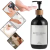 Kitchen Sink Decoration Dishes Soap Bottle with Waterproof Labels Countertop Hand Dish Dispenser Empty Refillable Pump Bottle 4