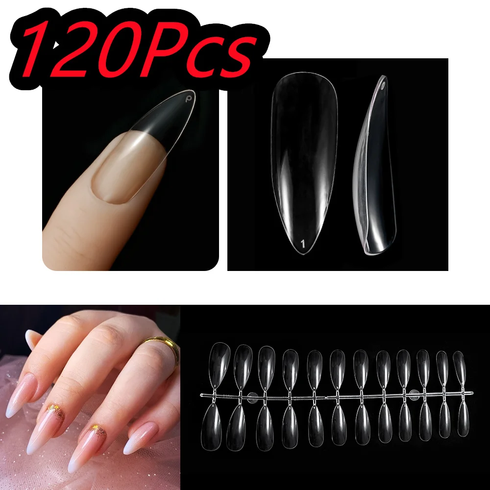Elegance Collection: Almond Nude Pink Press-On Gel Nail Tips - 150 Piece Set