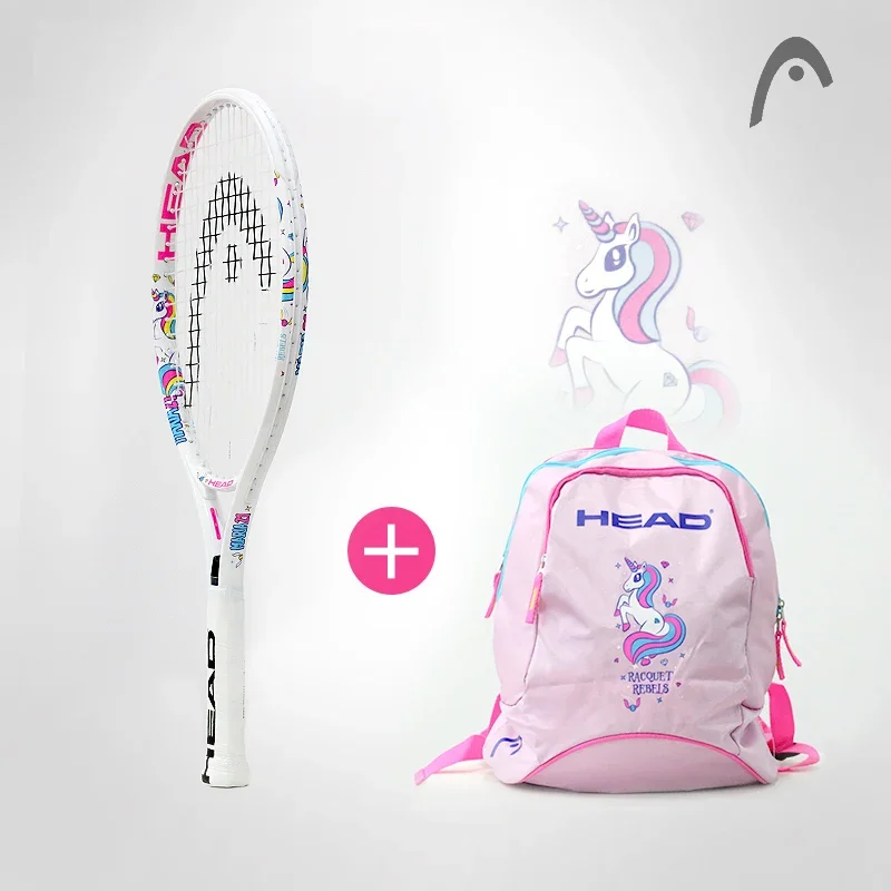 New Original Head Children tennis racket 21/23/25 Inch children's light racket with tennis bag Racchette Da Tennis