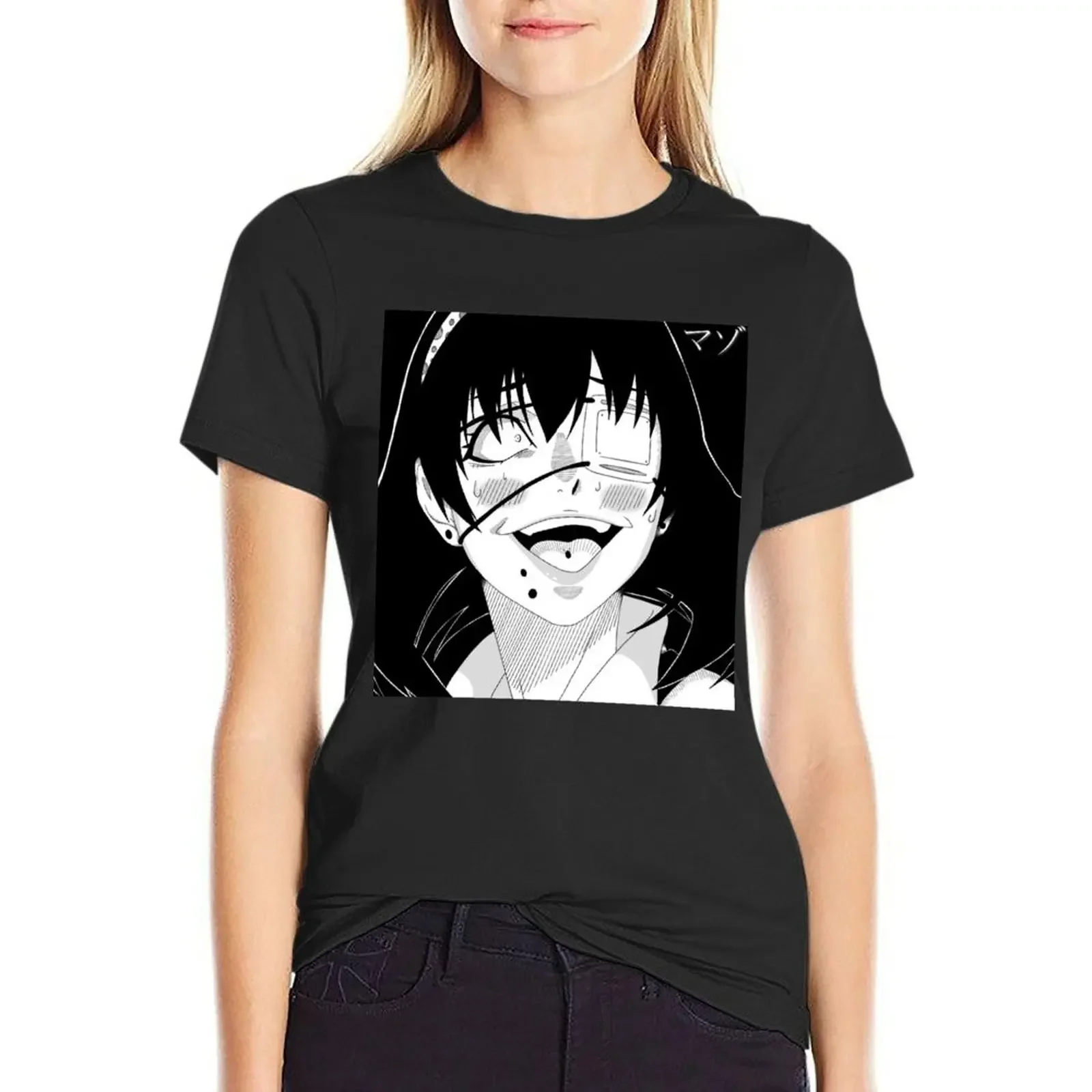

iGrays Midari Ikishima T-Shirt anime clothes vintage clothes cat shirts for Women