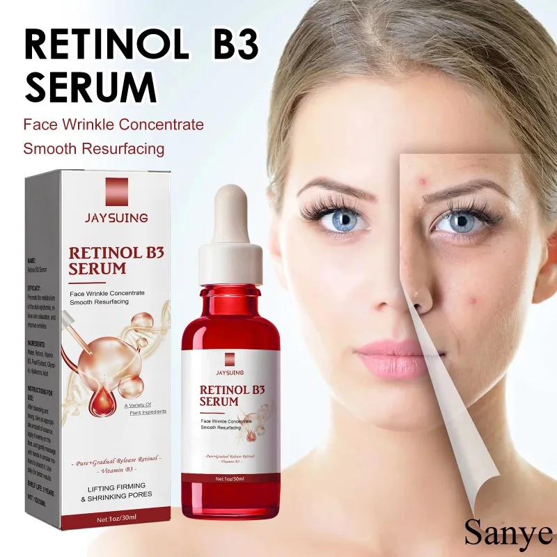 Retinol Facial Anti-aging Essence Fades Fine Lines Lift Whitening Serum Firming Skin Anti-Wrinkle Serum Vitamin B3 Brighten Care