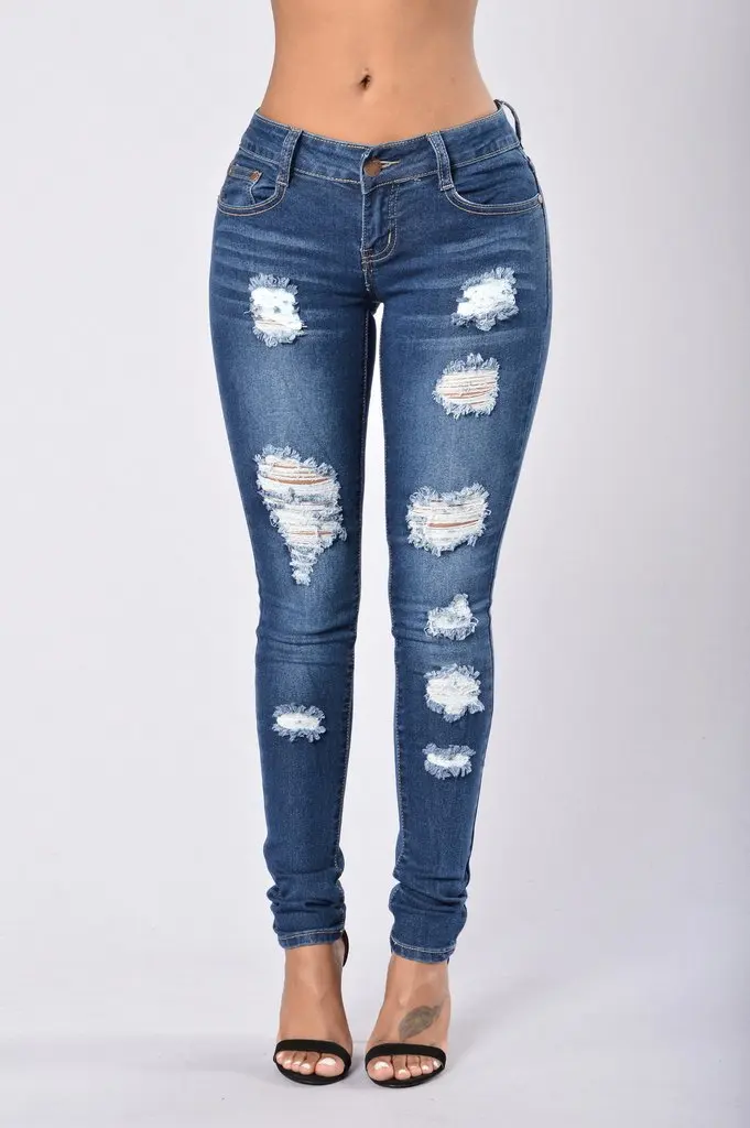 Рисунок 3 - Модные Повседневные рваные джинсовые