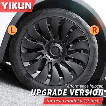 4PCS/1PCS Wheel Caps Performance Automobile Replacemen Hub cap Full Rim Cover Accessories for Tesla Model Y 19 Inch Hubcap 2024 1