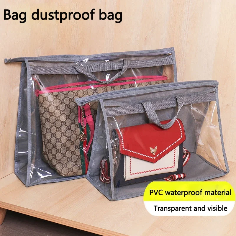 

Bag dustproof bag, wardrobe hanging storage bag, PVC transparent waterproof leather bag, protective storage hanging bag