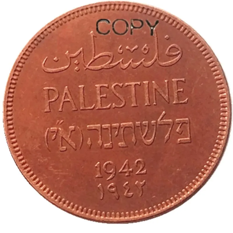 

Палестина 1942 2 Mils 100% медная копия монет
