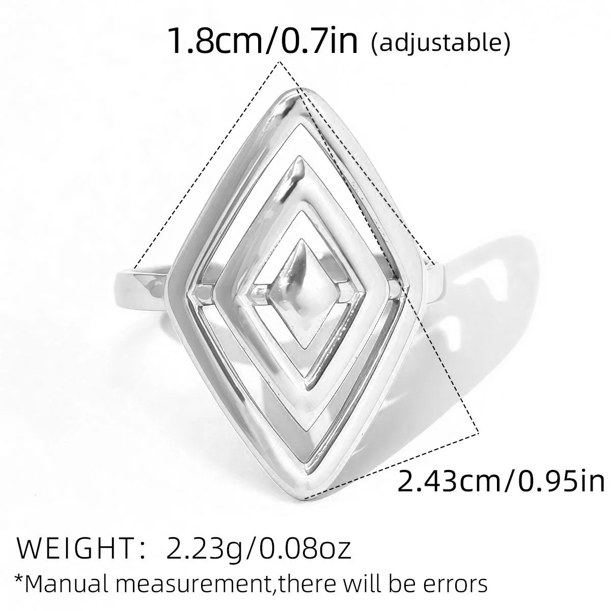 Vintage glatte 18K vergoldete Edelstahlringe für Frauen, geometrischer Kreis, Twist-Statement-Ohrring, Modeschmuck, Bijoux – Detail 3