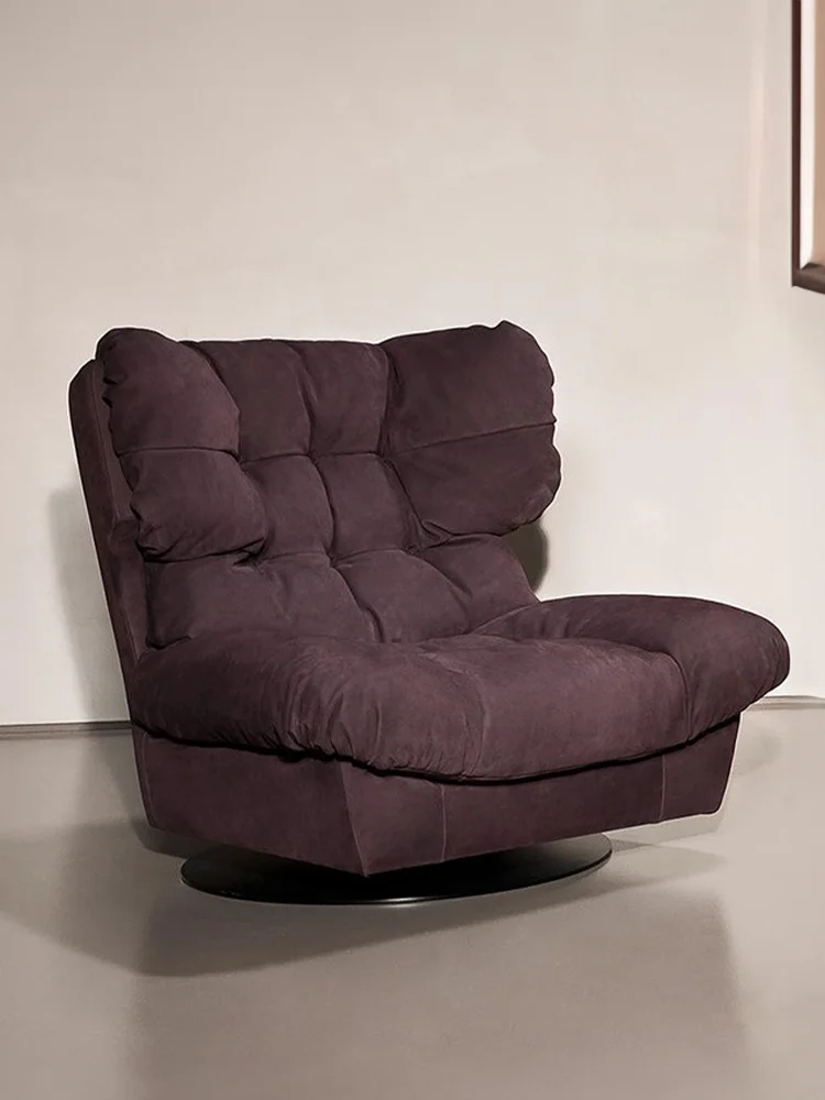 

Design Cloud Leisure Chair Solid Wood Rotating Lazy Sofa