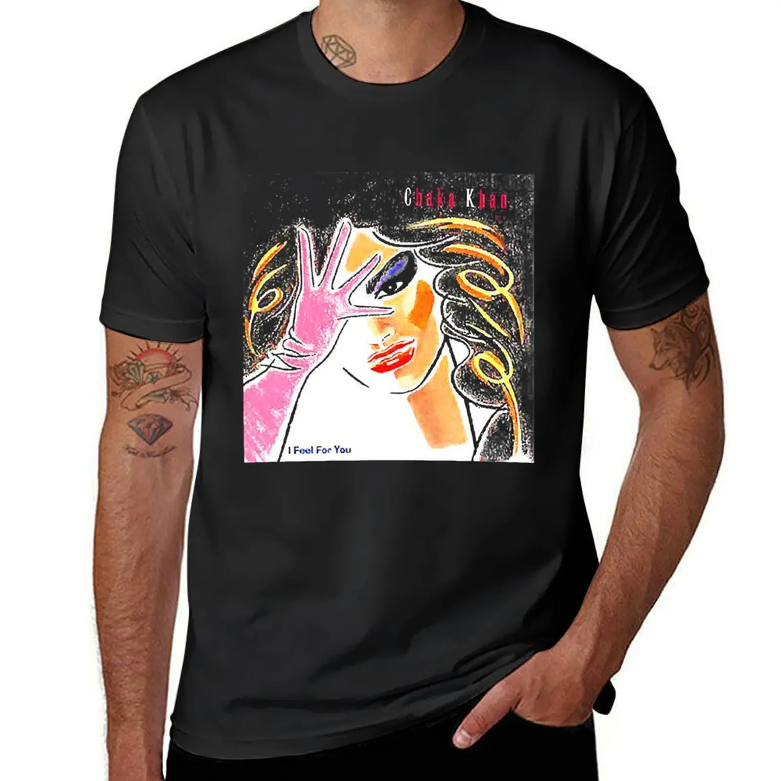 Мужская футболка в стиле ретро, с принтом вокала