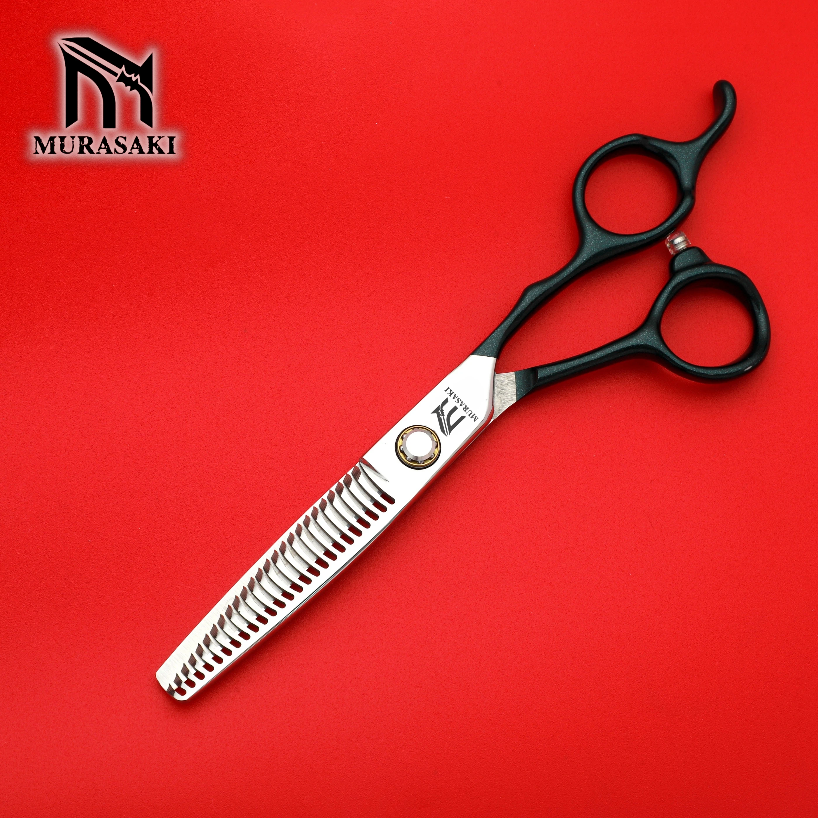 MURASAKI 6.0 inch barber scissors，Japan 440C steel Professional