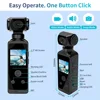 4K Ultra HD Pocket Action Camera 270° Rotatable Vlog Wifi Mini Sports Cam Waterproof Case Helmet Travel Bicycle Driver Recorder 5