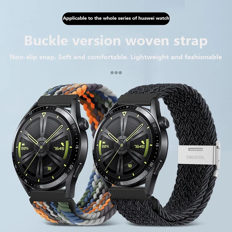 Sport Nylon Smartwatch Strap - 20mm/22mm Bracelet Band
