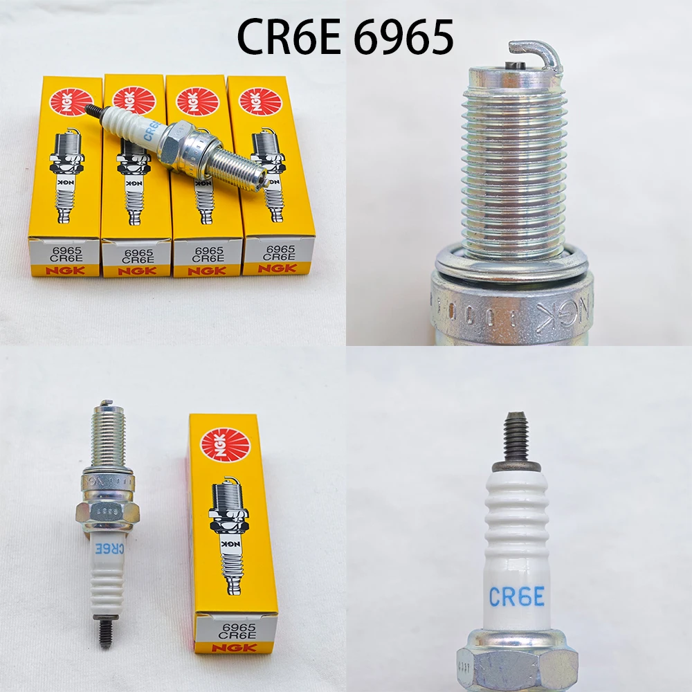 Spark Plug 4pcs Original Motorcycle NGK Spark Plug CR6E CR7E CR8E CR9E for Some Models Of CB400 GW250 Hornet FZR XJR Bandit ZRX
