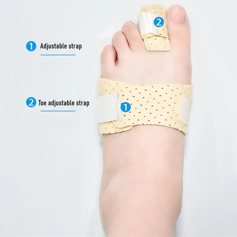 Hammer Toe Straightener Adjustable Hammer Toe Straightener and Corrector Metatarsalgia Claw Toe Mallet Pain Relief Splint Foot Compression Wrap
