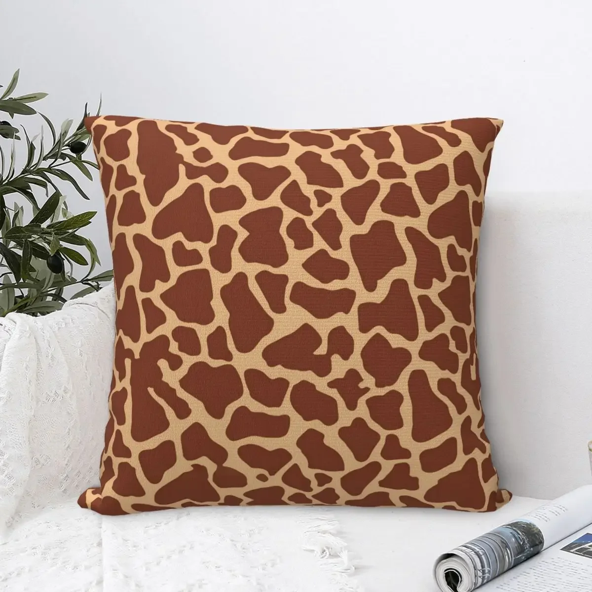 

Wildlife Giraffe Pillow Cover Animal Print Funny Pillow Case For Sofa Home Decorative Cushion Cover Square Design Pillowcases