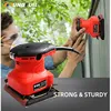 Mini Electric Sanders with Sandpaper Woodworking Tool Furniture Metal Polisher Electric Sanders Buffer Sander 2