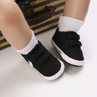 Black Fashion Newborn Casual Cloth Shoes Boys And Girls First Step Walking Shoes Infants Toddlers Children's Non Slip Baby Shoes 6