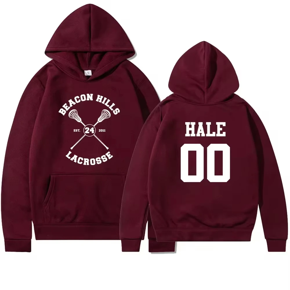 Teen Wolf Hoodie Beacon Hills Stilinski 24 Lahey McCall Pullover TV-Show Kapuzenpullover Hip-Hop Hoodies Streetwear Top – Detail 4