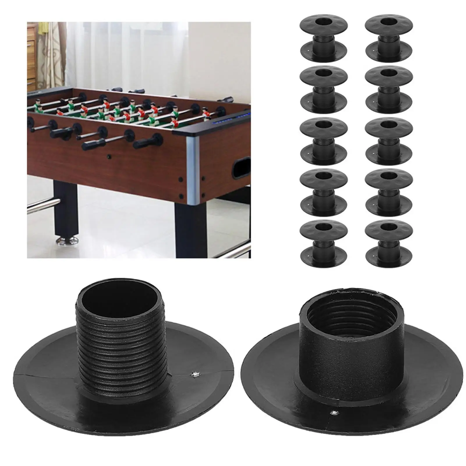 10pcs Foosball Table Bushings-Soccer Football Bearing Parts Accessories for Fun Games