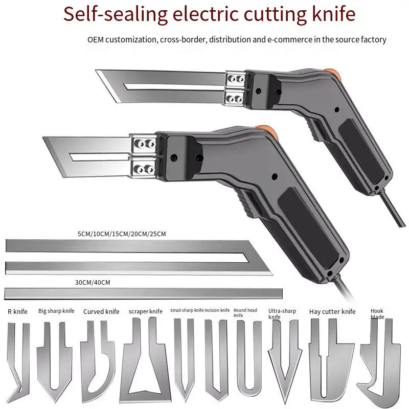 300WRopeCutterFabricCutterProElectricHotKnifeHeatSealerAdjustablePowerCuttingTool