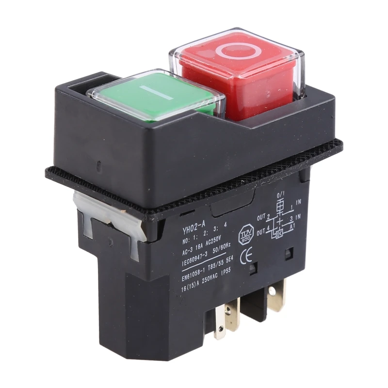 

16A AC250V IP55 Водонепроницаемый предохранительный выключатель оборудования для садового инструмента