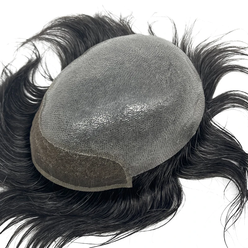 

Заводские поставки, натуральный мужской парик на сетке, парики из человеческих волос, мужской парик