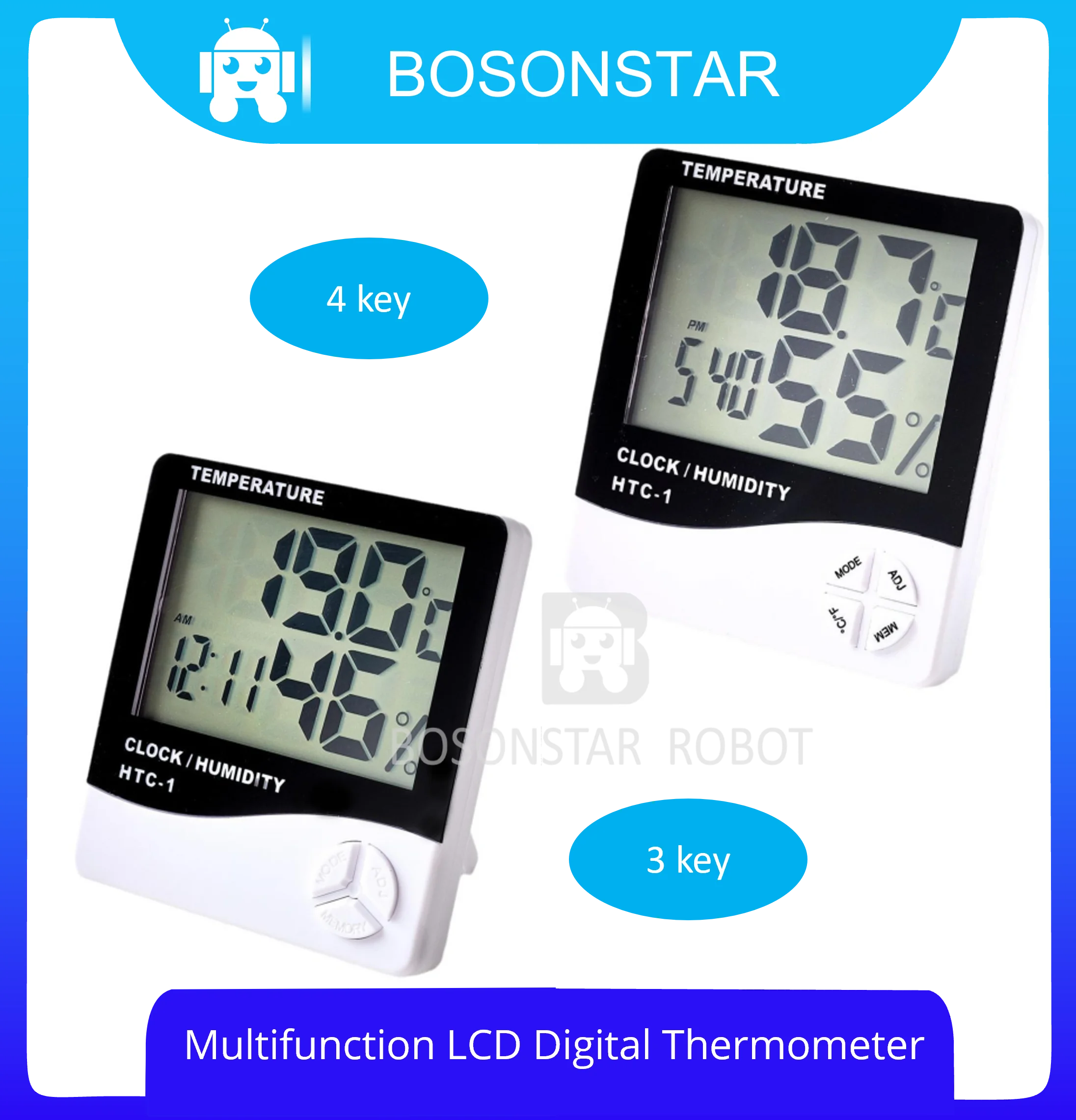 Indoor Room Lcd Electronic Temperature Humidity Meter Digital