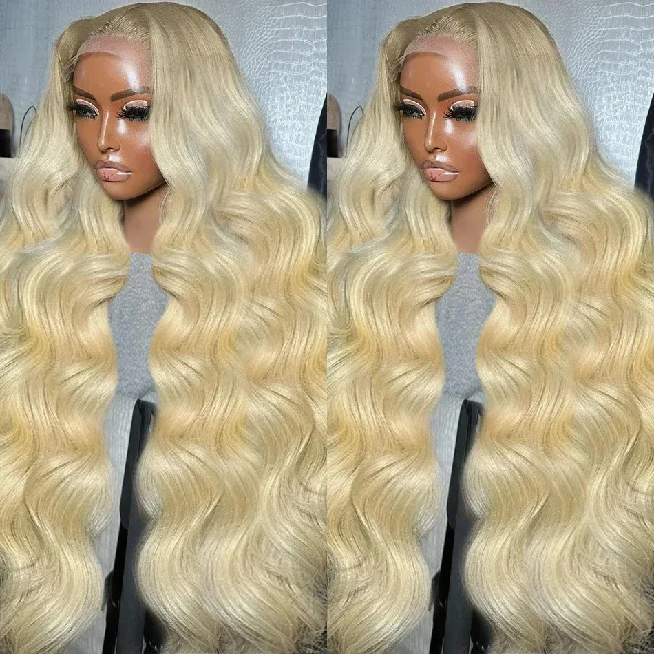 

HD Transparent 250% 613 Body Wave 13x6 Lace Front Human Hair Wig Color Preplucked 13x4 Honey Blonde Lace Frontal Wigs For Women